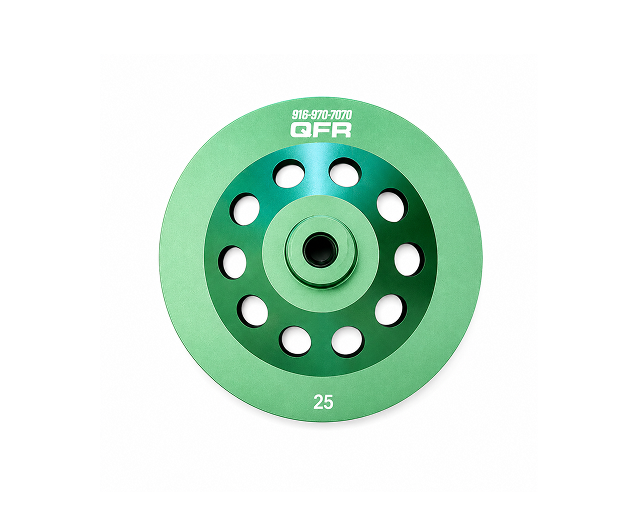 Green 12 seg. Cup Wheel 7”