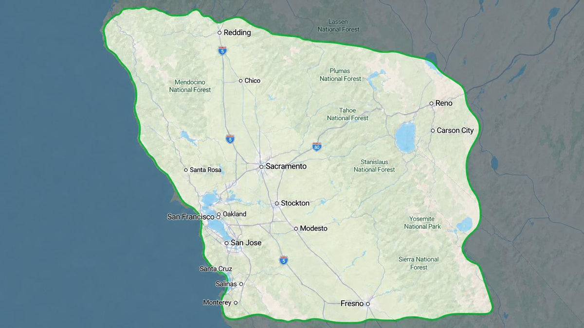 Service area map